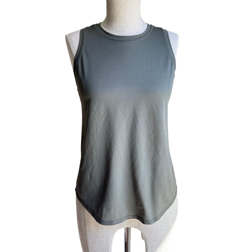 Lululemon Olive Green Sleeveless Tank Top Size 4 Lightweight Activewear